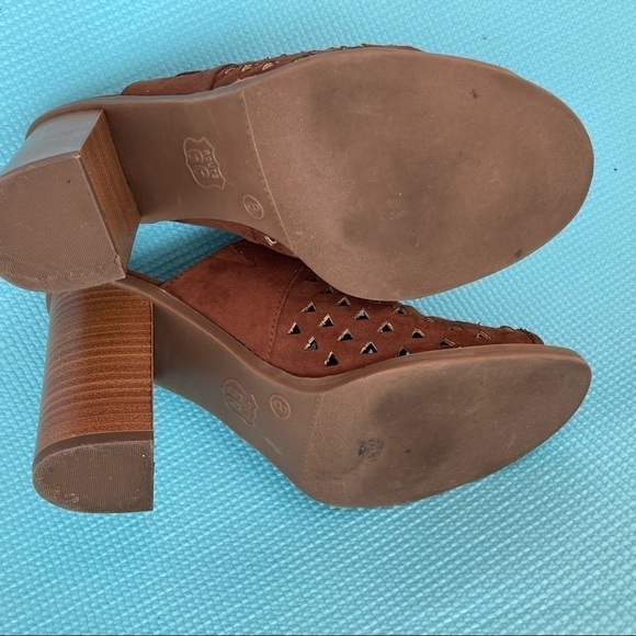 Route 66 Ripley Mule Sandal Brown faux suede size 8m - Picture 7 of 8